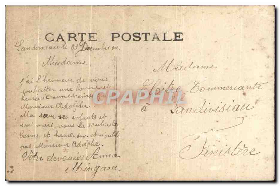 CPA Fantaisie Enfants — Rückseite