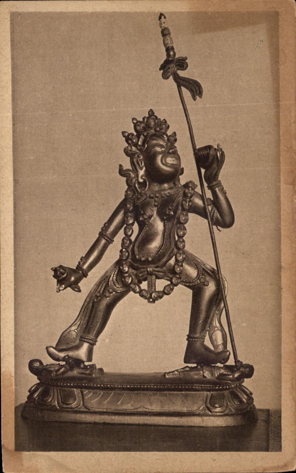 CPA Statue du Tibet Volkerkunde Museum Berlin 