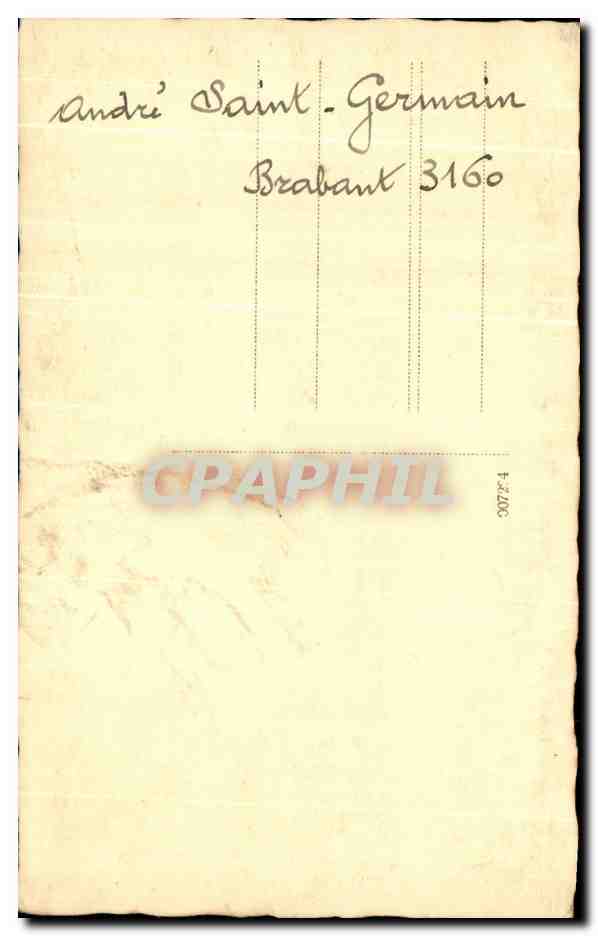 CPA Andre Saint Germain Brabant 1936 — Rückseite