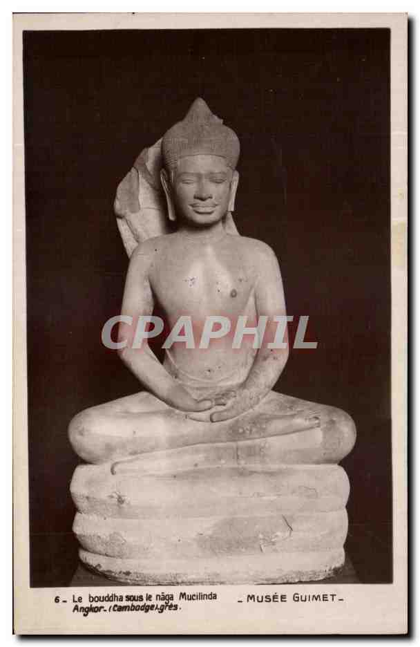 Bouddha sous le nāga Mucilinda — Musée Guimet — Série 6