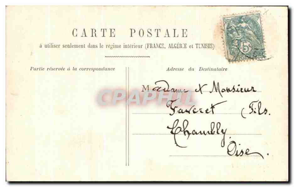 CPA Fantaisie Femme le rentree des maries Mariage  — Verso