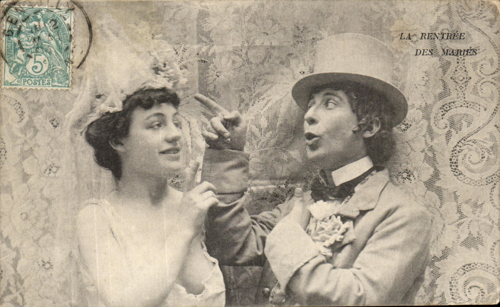 La Rentrée des Mariés — scène de couple — éditeur non visible