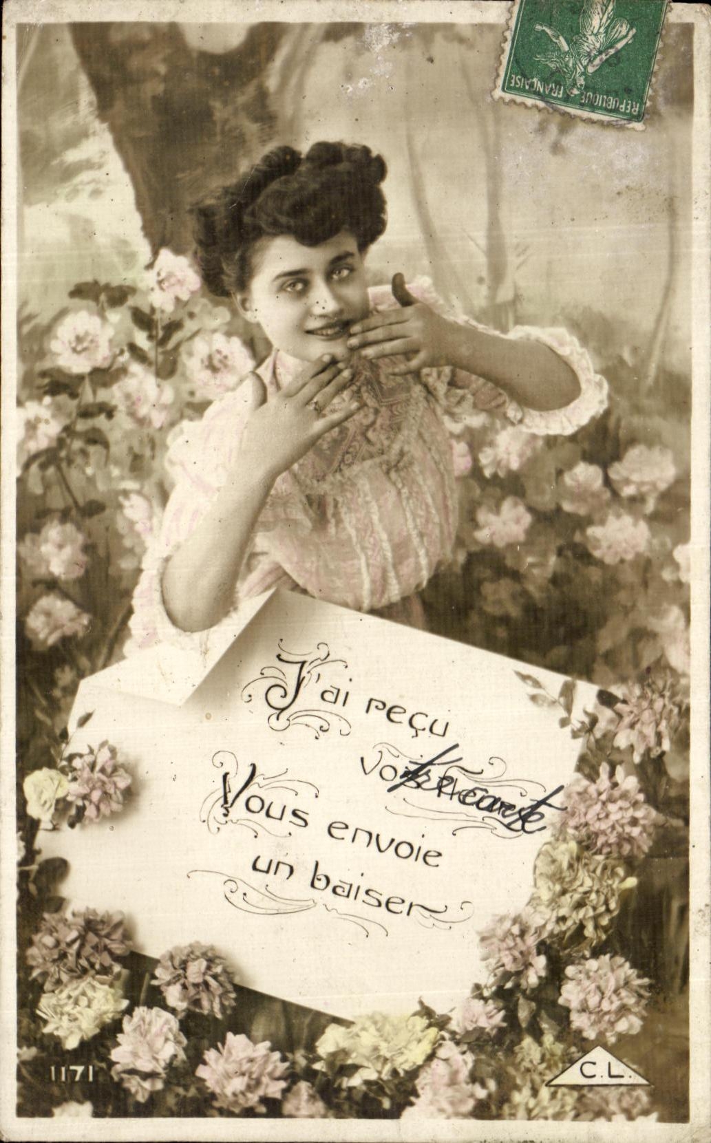 CPA Fantaisie Femme 