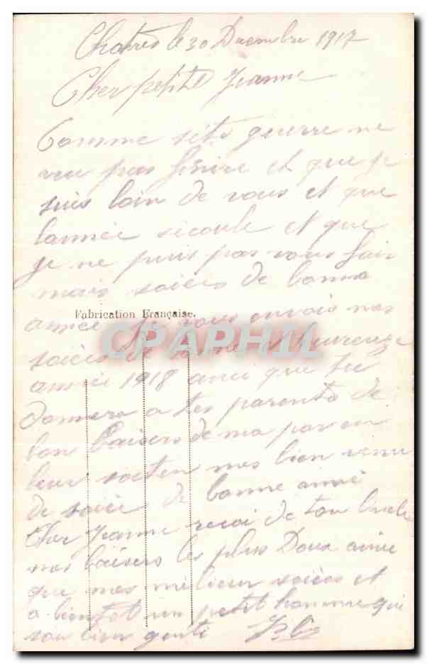 CPA Fantaisie Fleurs  — Verso