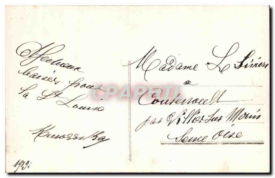 CPA Fantaisie Fleurs  — Verso