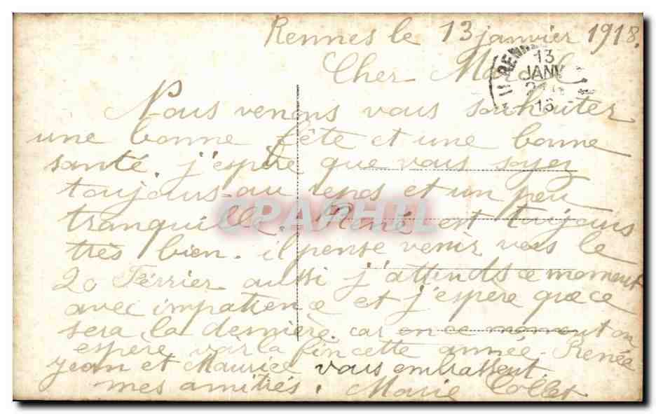 CPA Fantaisie Enfant  — Rückseite