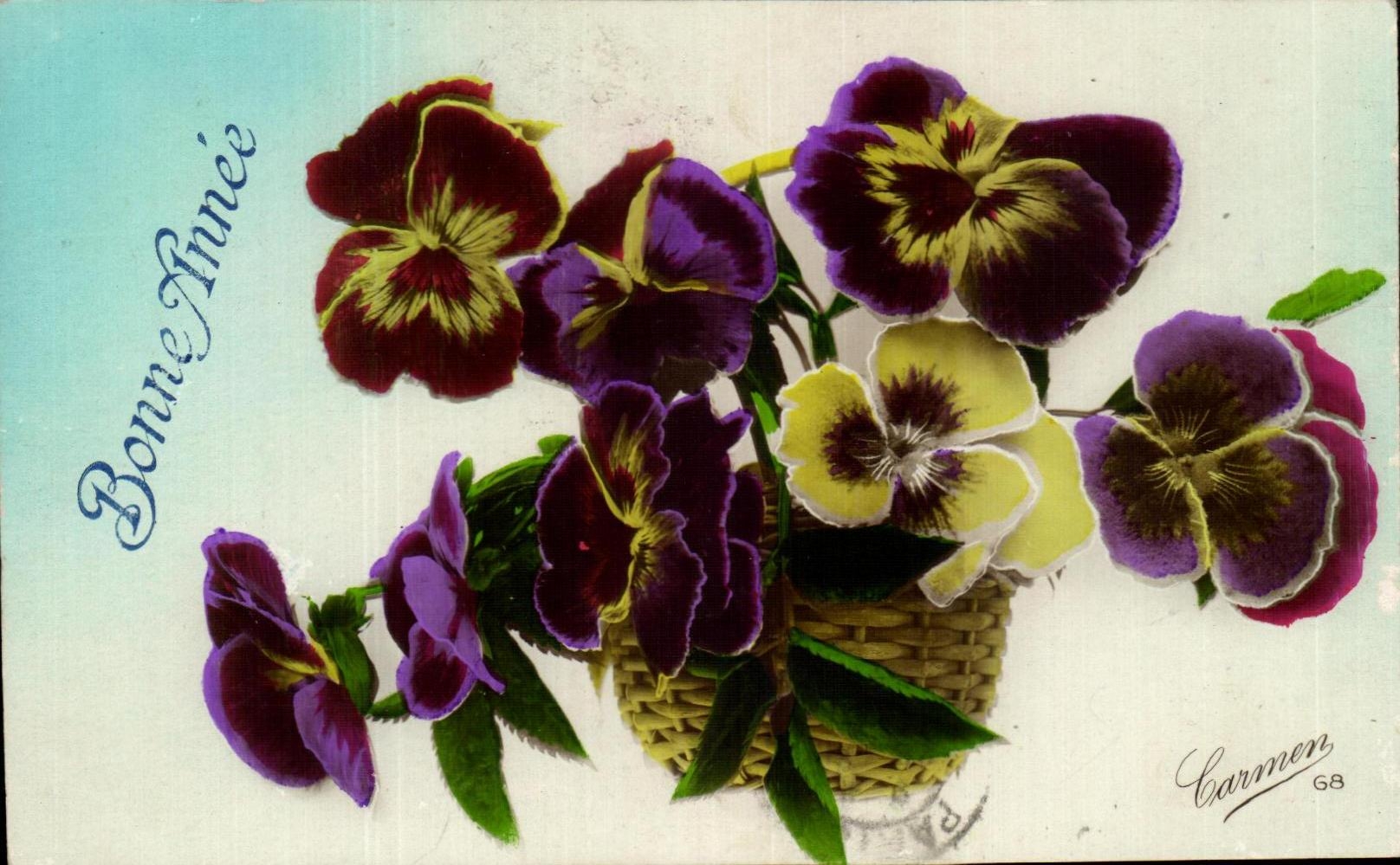 CPA Fantaisie Fleurs 