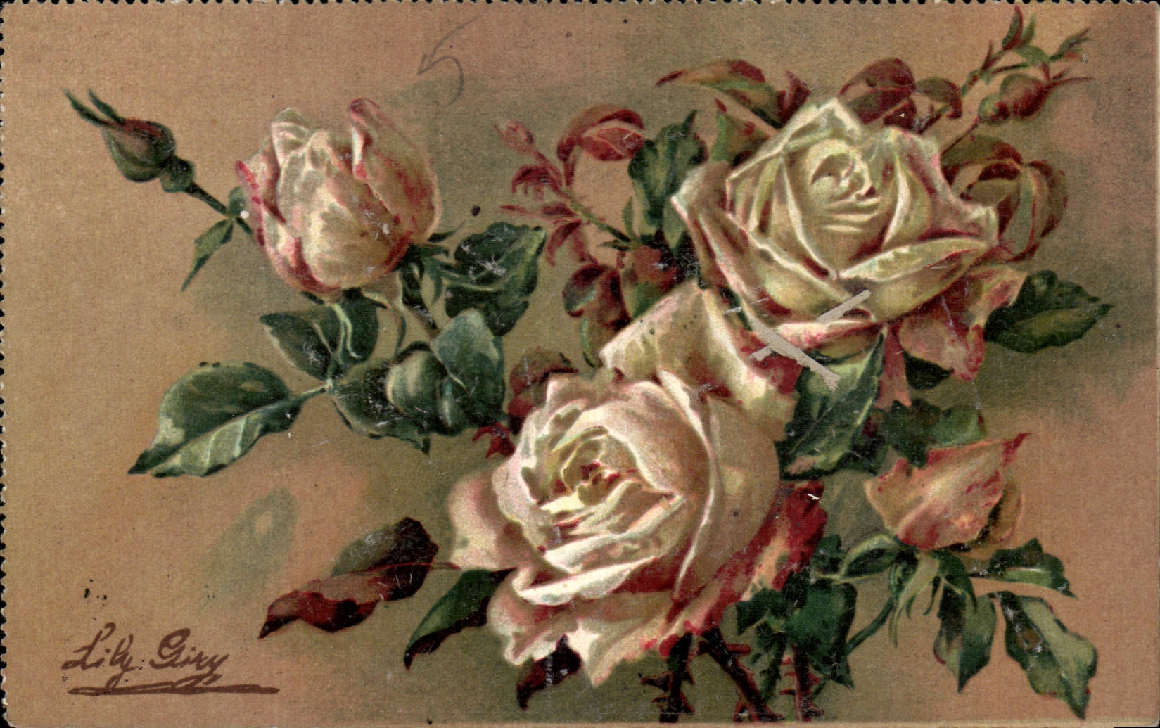 CPA Fantaisie Fleurs 