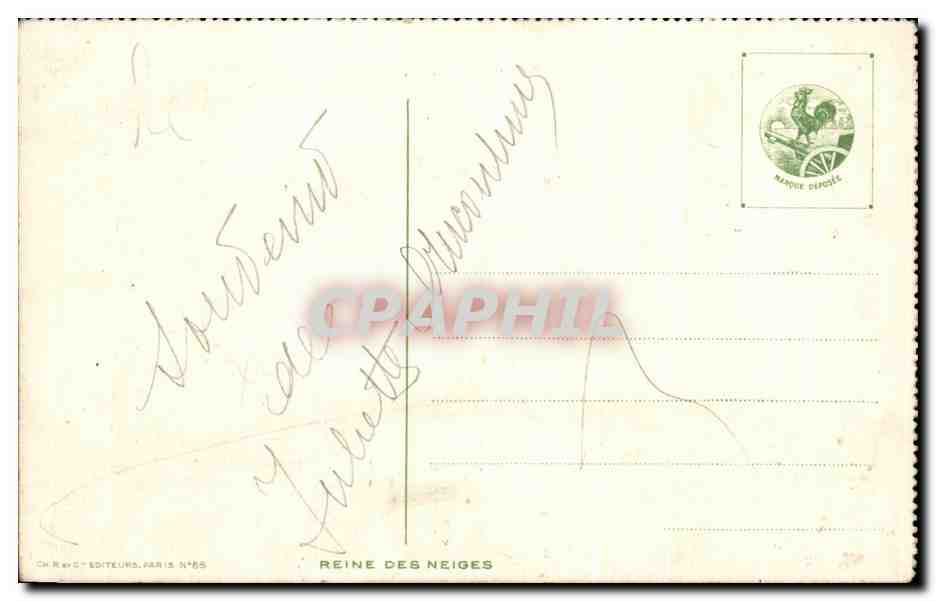 CPA Fantaisie Fleurs  — Verso
