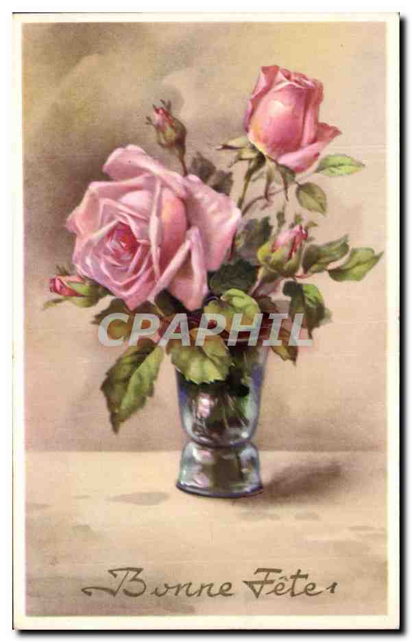 CPA Fantaisie Fleurs 