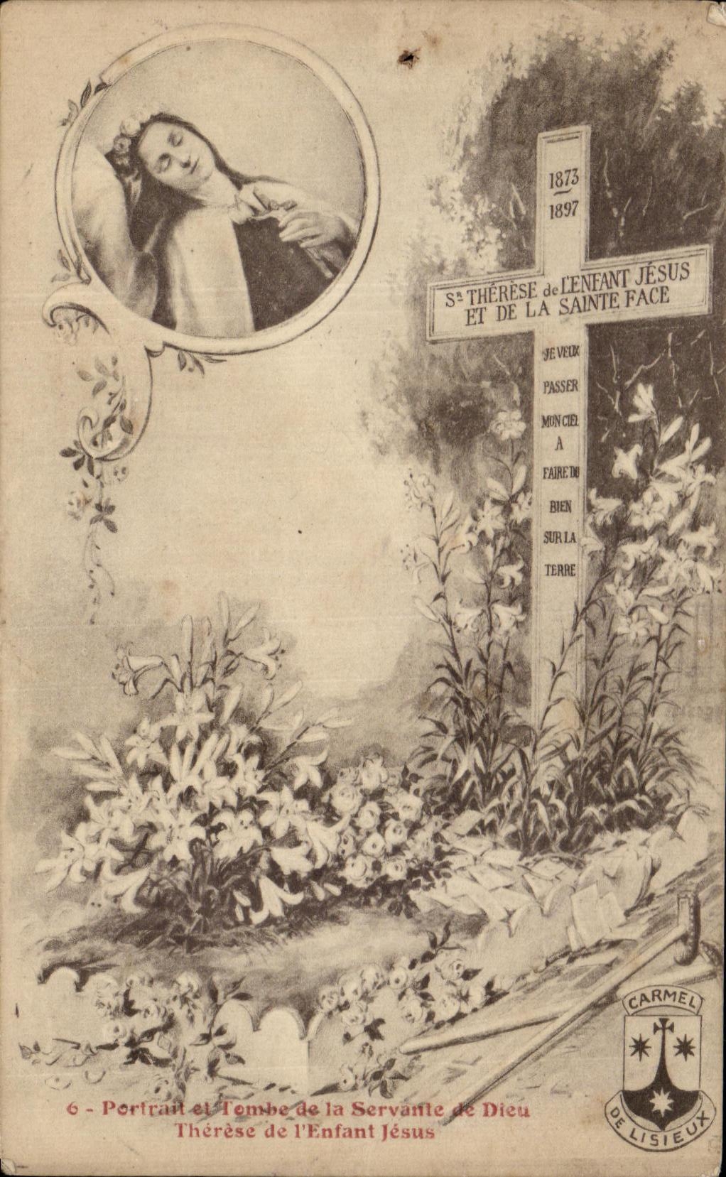 CPA Fantaisie Therese de l'enfant Jesus 