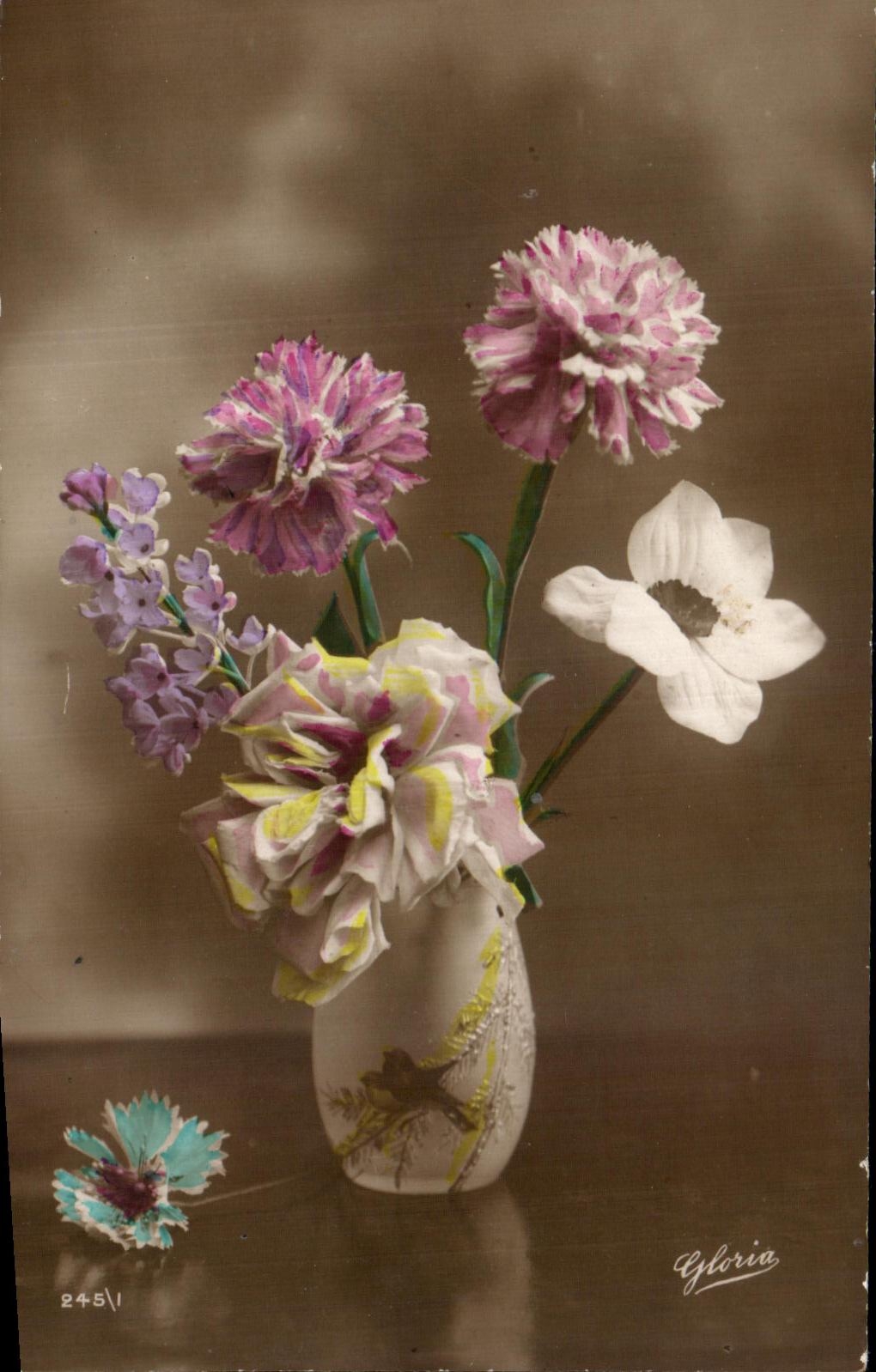 CPA Fantaisie Fleurs 