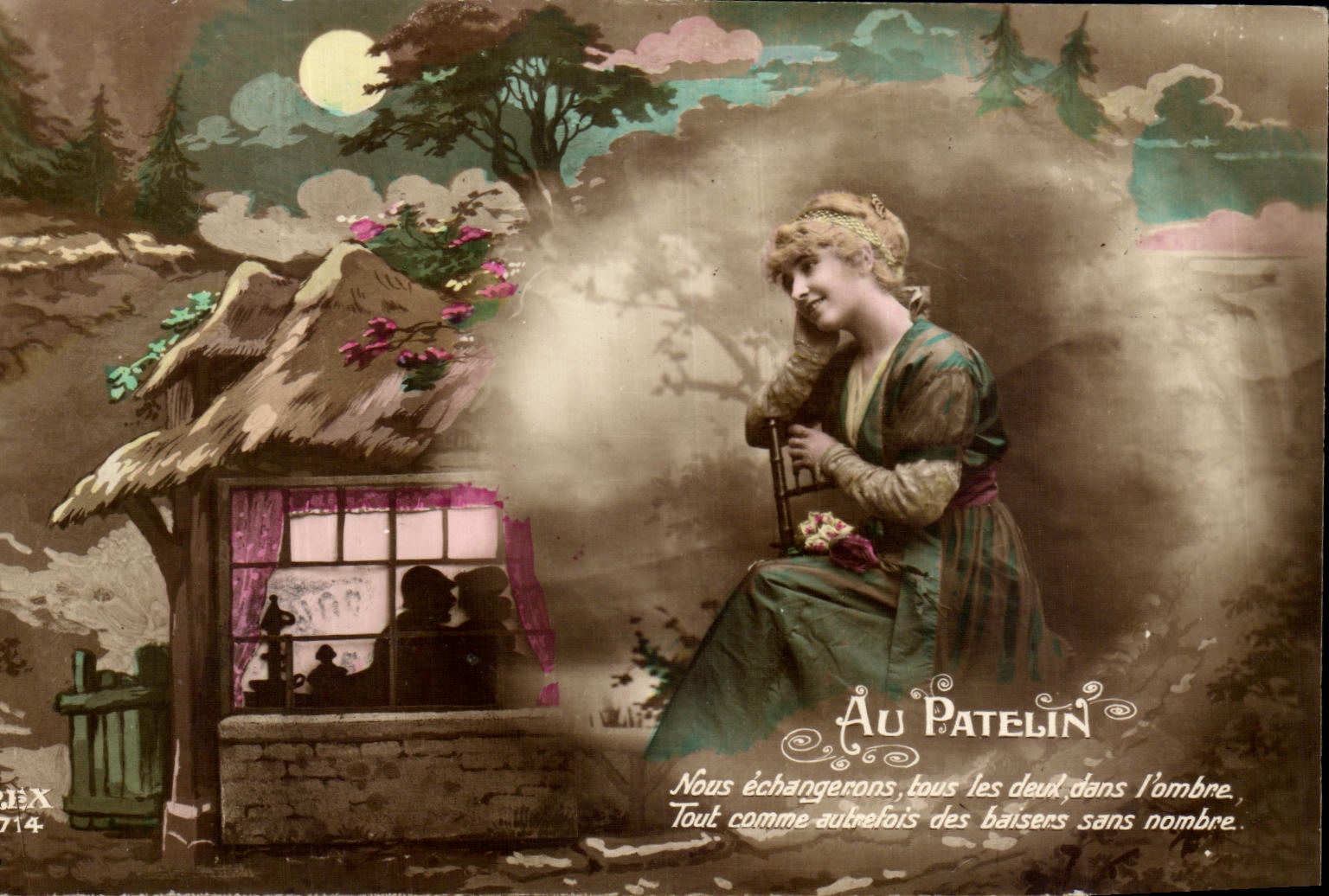 CPA Fantaisie Femme Au patelin 