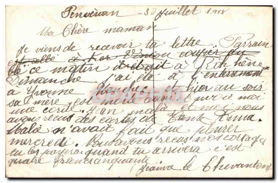 CPA Fantaisie Femme Au patelin  — Rückseite