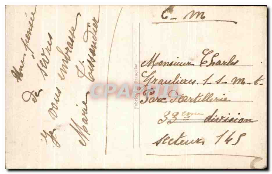 CPA Fantaisie Fleurs  — Verso