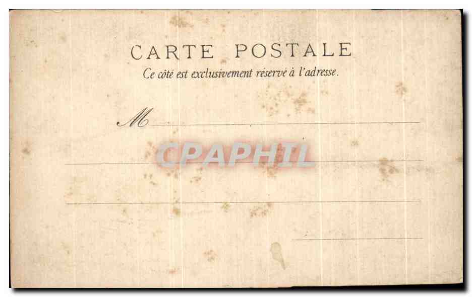 CPA Fantaisie L'ange Throvaldsen — Verso
