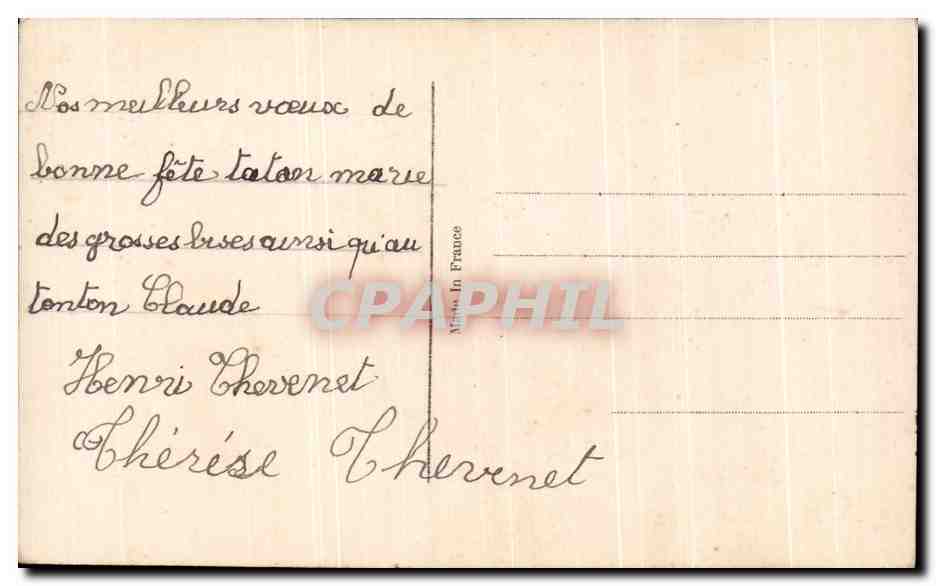 CPA Fantaisie Enfant — Verso