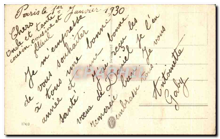 CPA Fantaisie Enfants Balancoire Soleil Ramoneur  — Rückseite