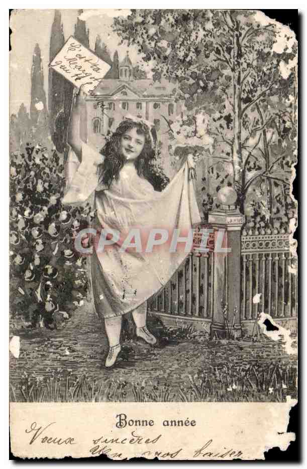 Frau in leichtem Kleid — Garten-Szene — Verlag K.V.I.B. Serie 85