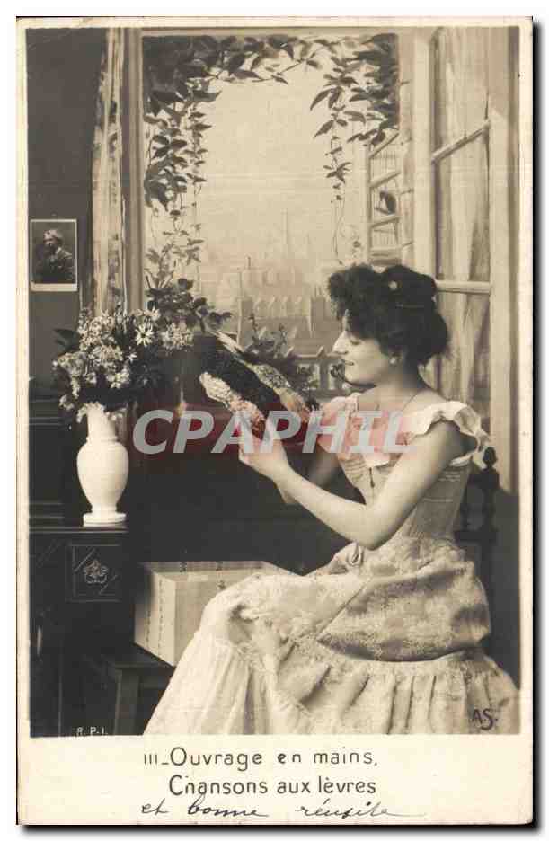 CPA Fantaisie Femme