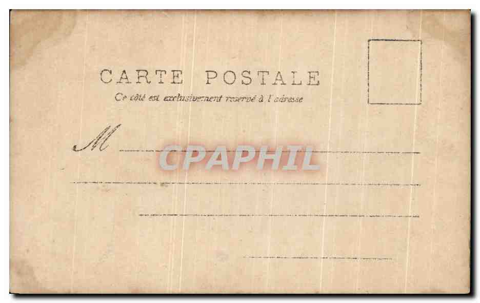 CPA Fantaisie Homme Serenade — Back