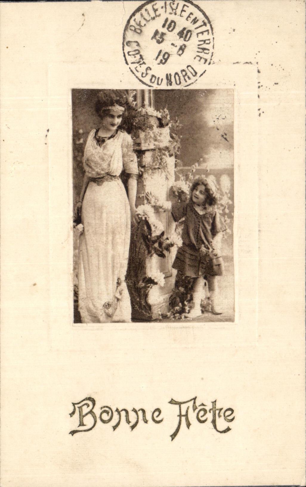 CPA Fantaisie Femme et enfant