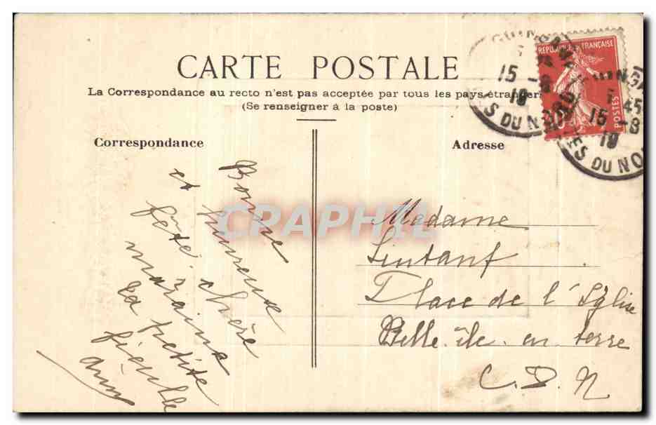CPA Fantaisie Femme et enfant — Verso