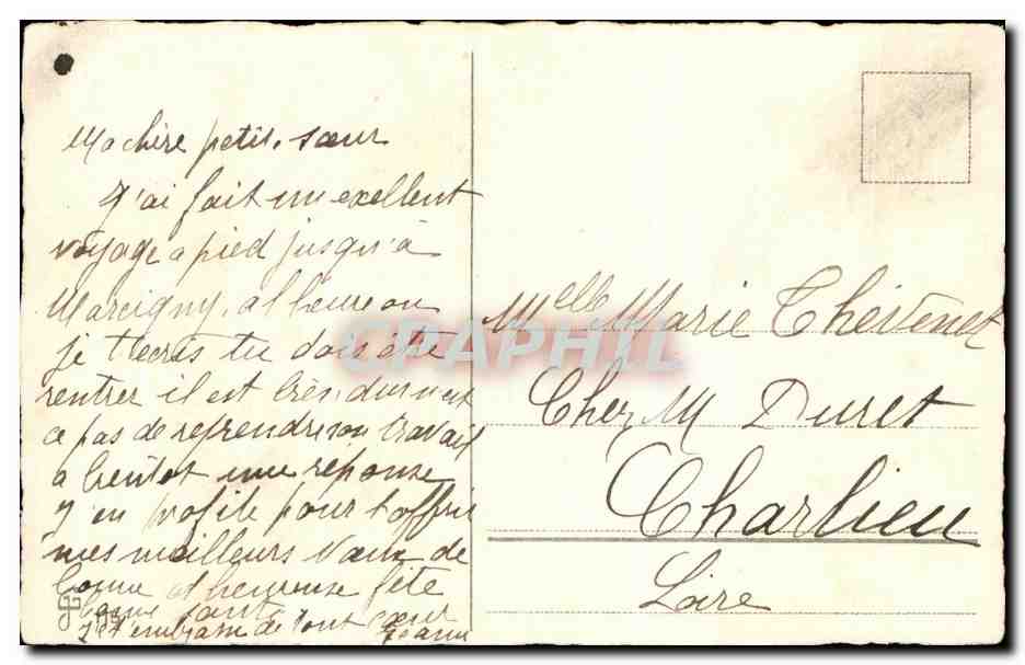 CPA Fantaisie Fleurs  — Verso
