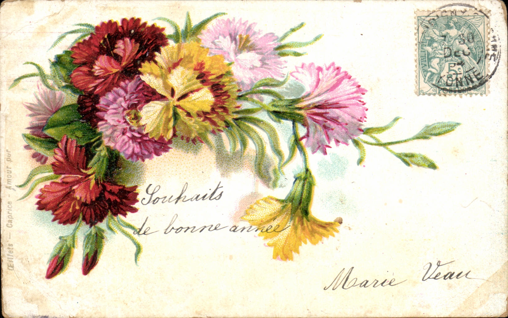 CPA Fantaisie Fleurs 