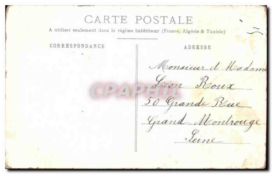 CPA Fantaisie Fleurs  — Verso