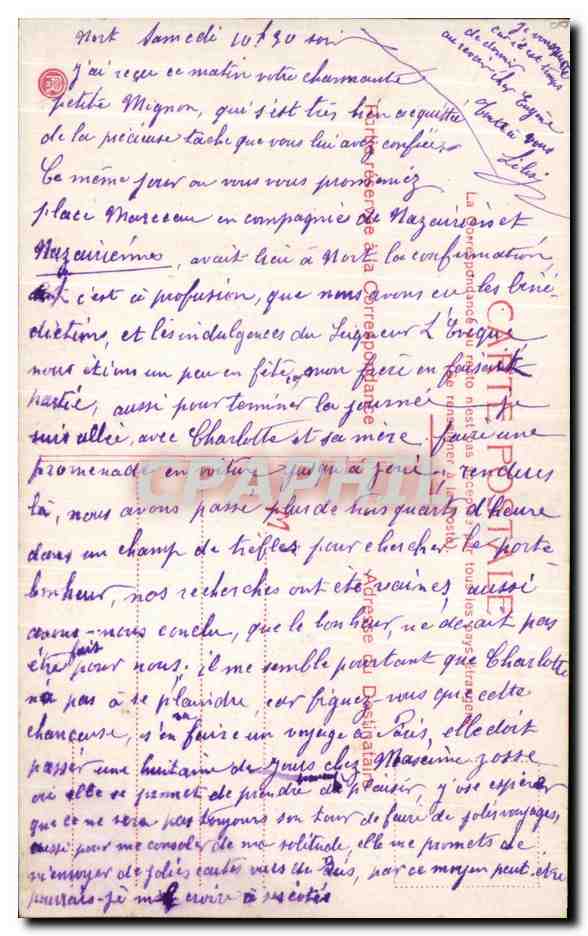 CPA Fantaisie Enfant — Rückseite