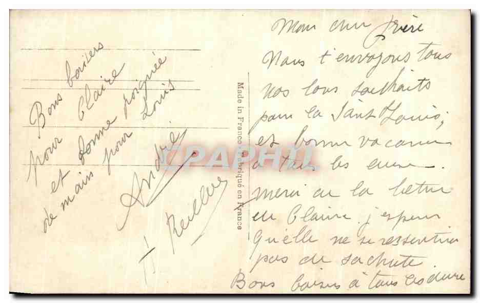 CPA Fantaisie Fleurs  — Verso