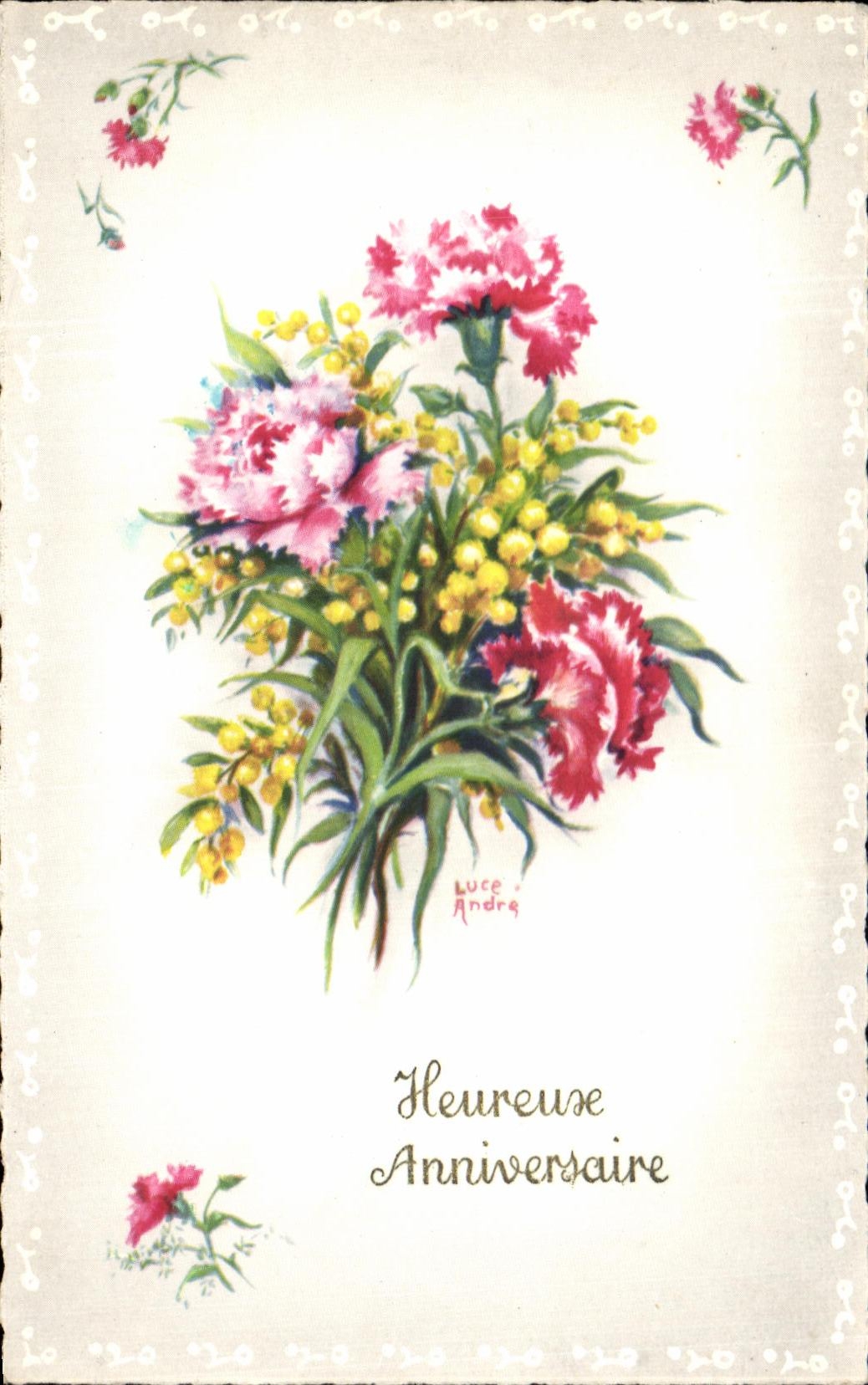 CPA Fantaisie Fleurs 