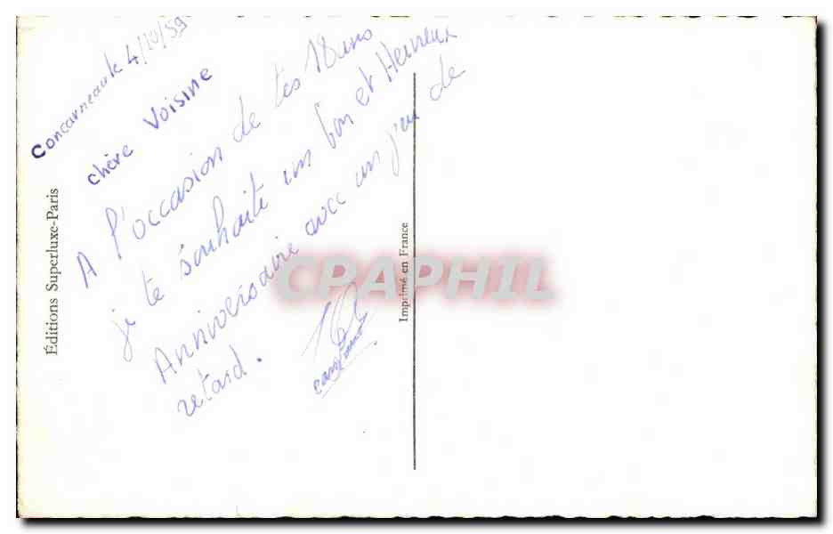 CPA Fantaisie Fleurs  — Verso