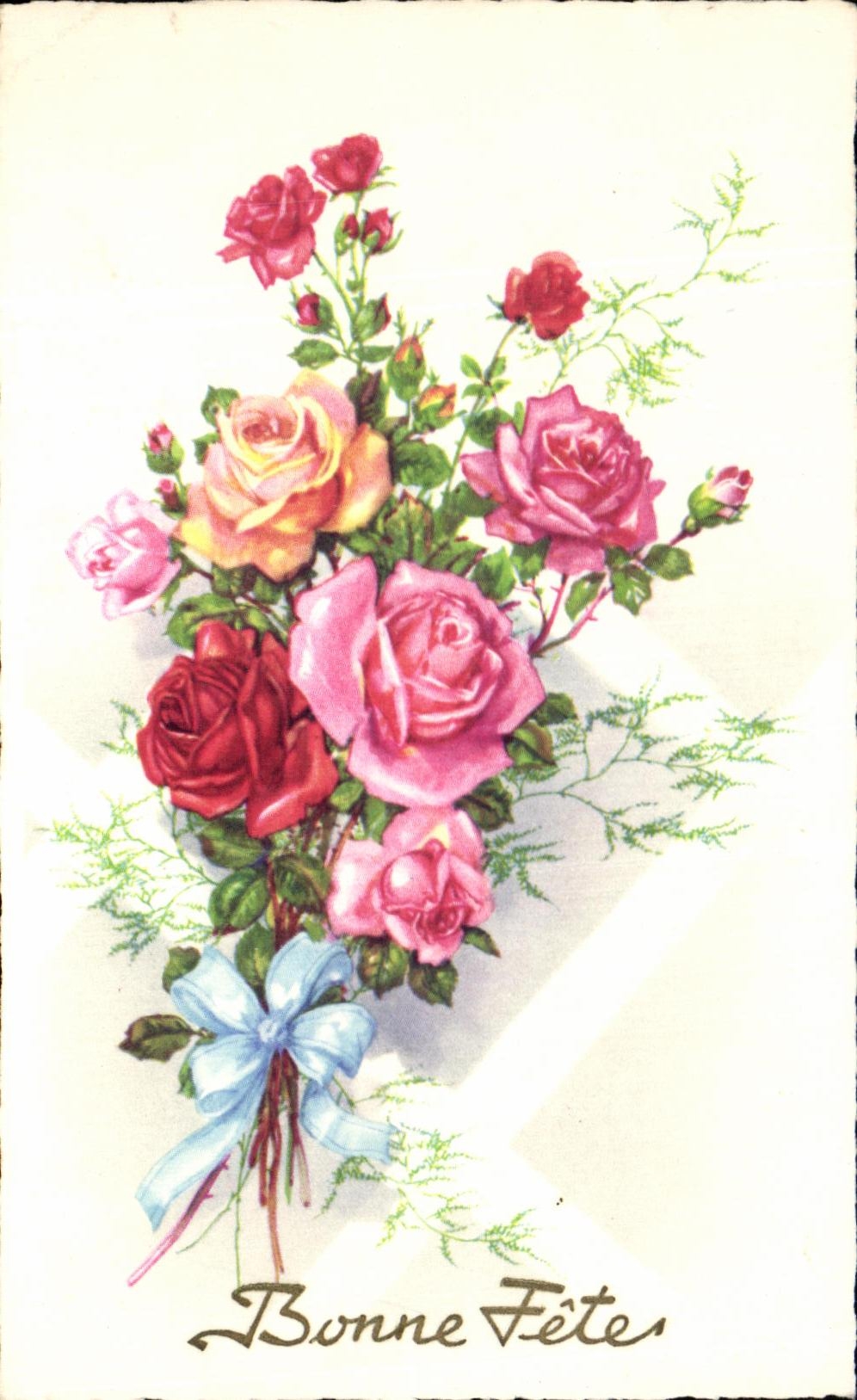 CPA Fantaisie Fleurs 