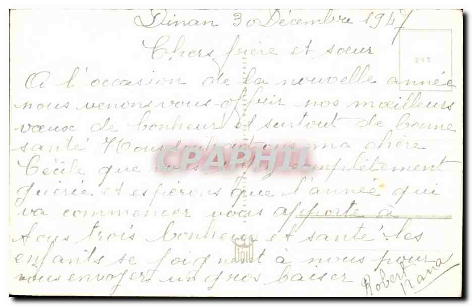 CPA Fantaisie Fleurs  — Verso