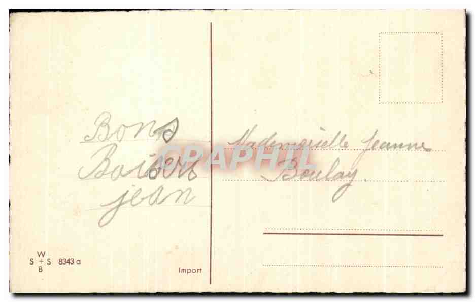 CPA Fantaisie Fleurs Noel — Rückseite