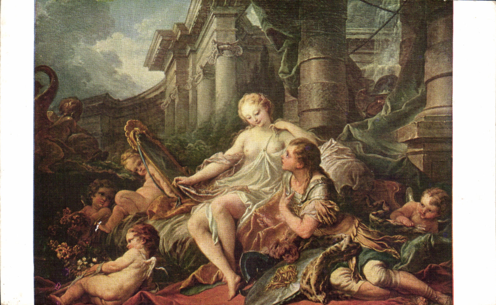 CPA Fantaisie Francois Boucher Renaud et Armide 
