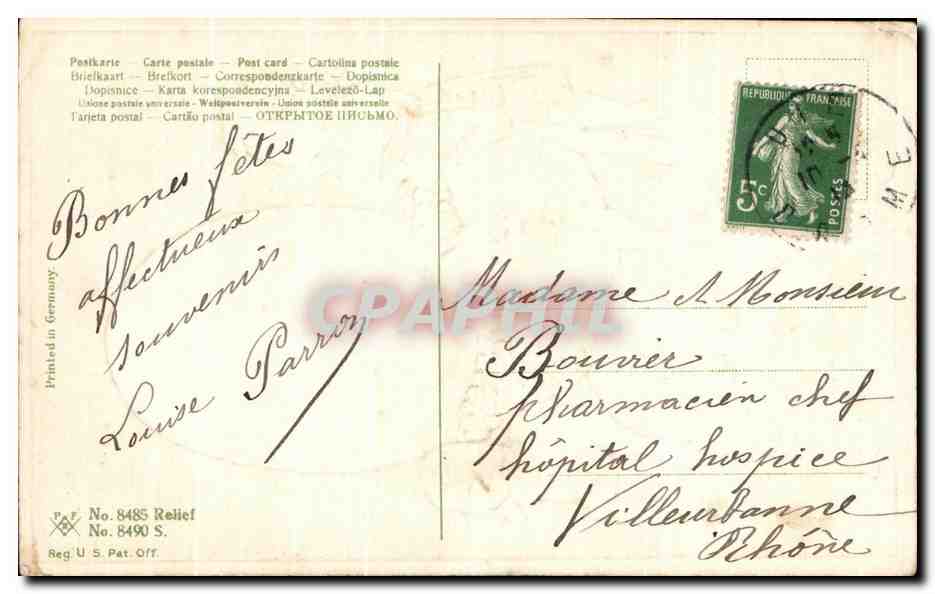 CPA Fantaisie Enfant Agneaux Paques  — Rückseite
