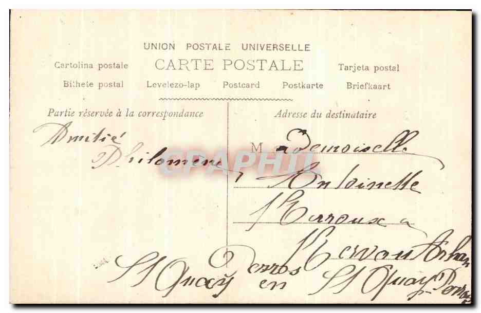 CPA Fantaisie Femme  — Verso