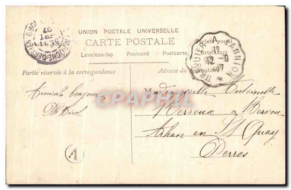 CPA Fantaisie Femme  — Rückseite