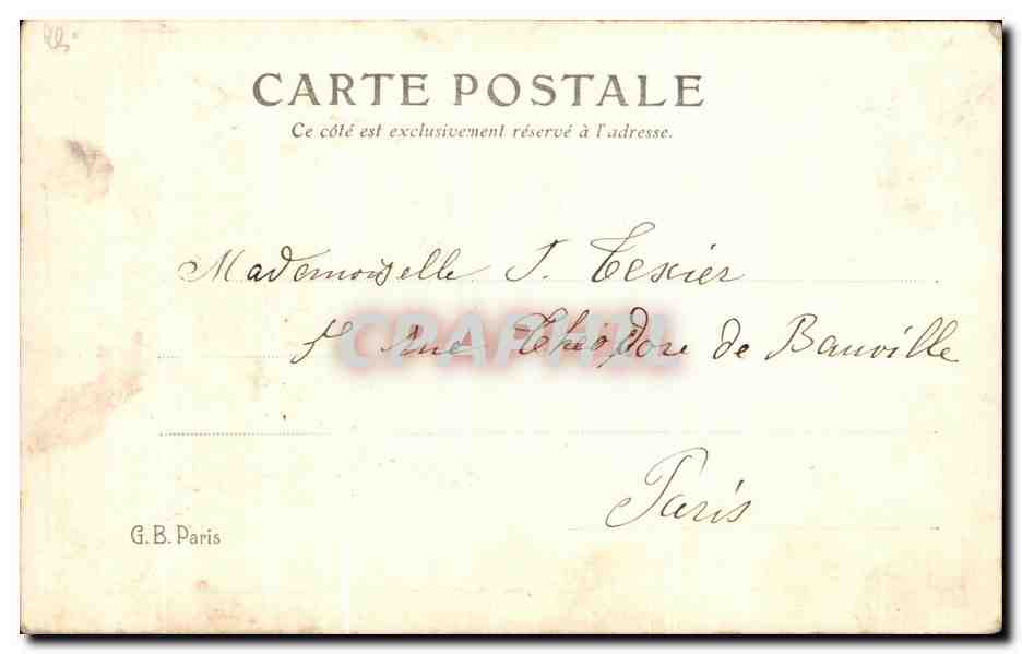 CPA Fantaisie Heureuse annee — Rückseite