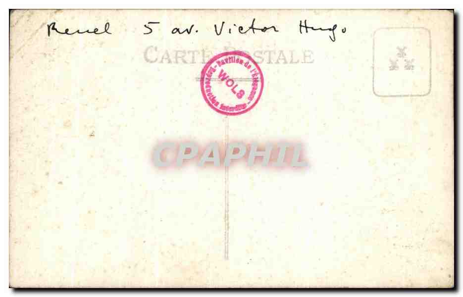 CARTE PHOTO Renel Avenue Victor Hugo  — Rückseite