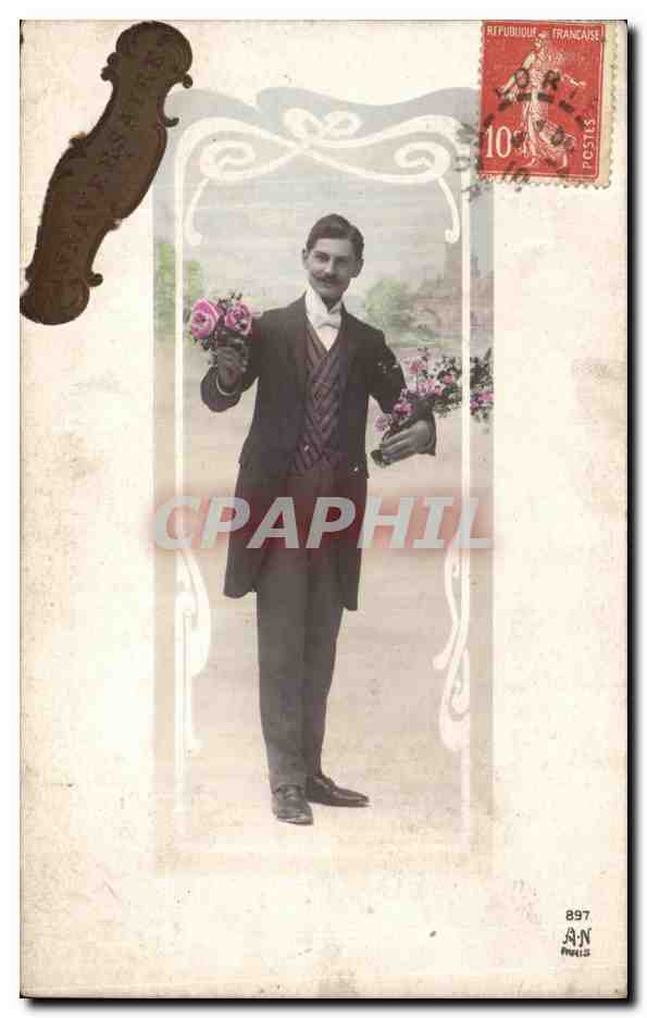 CPA Fantaisie Homme 