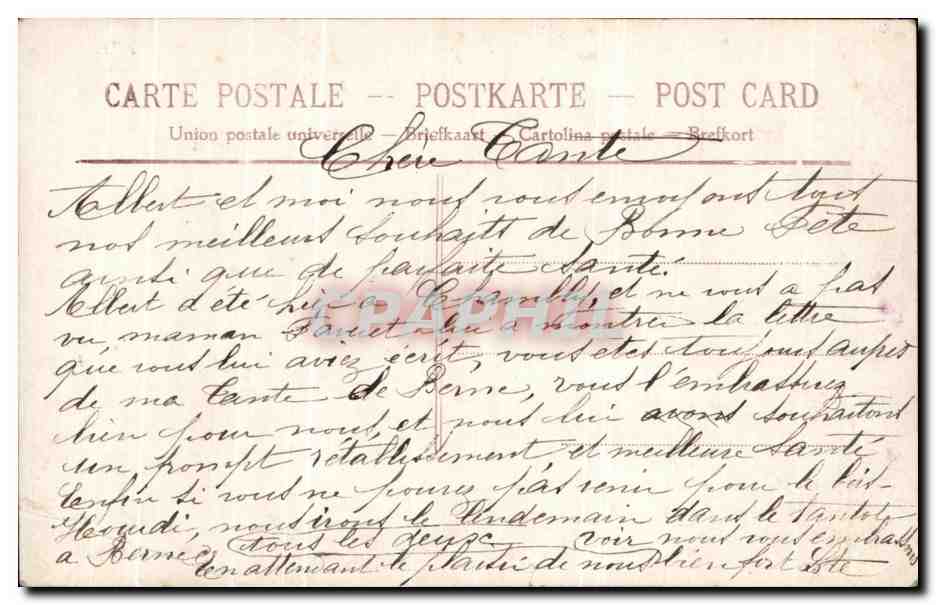 CPA Fantaisie Femme  — Verso