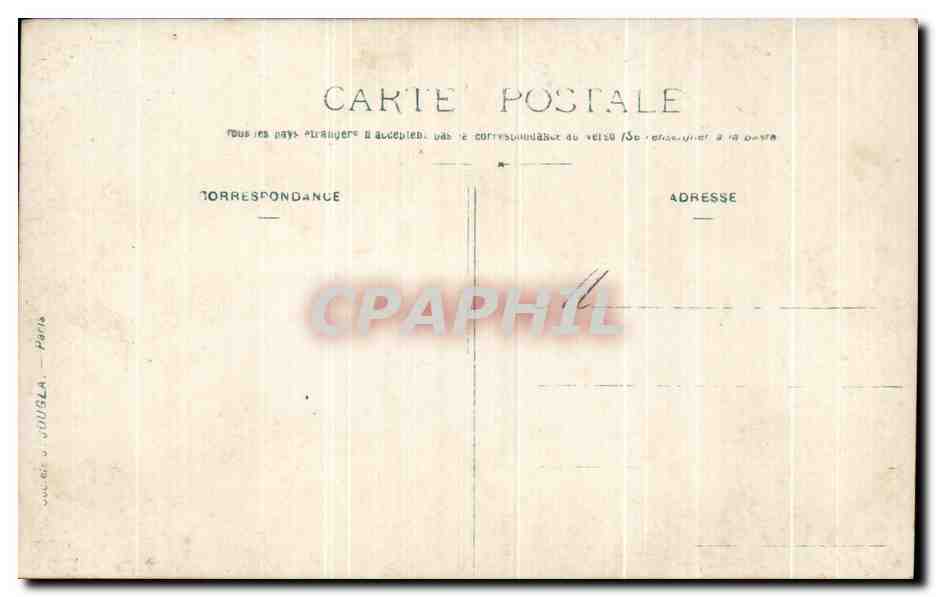 CARTE PHOTO Carnaval Foklore Costume — Verso