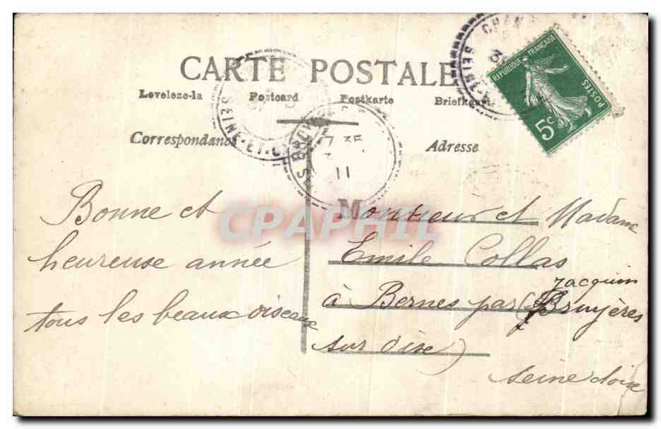 CPA Fantaisie Enfant — Rückseite
