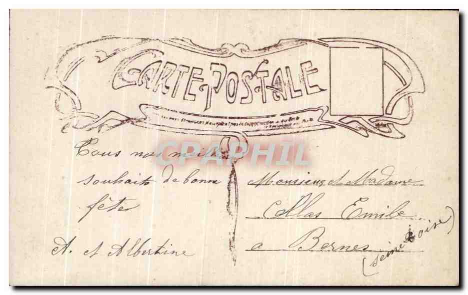 CPA Fantaisie Femme  — Verso