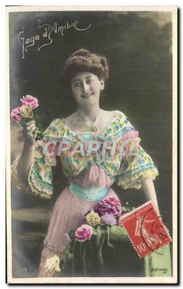CPA Fantaisie Femme 