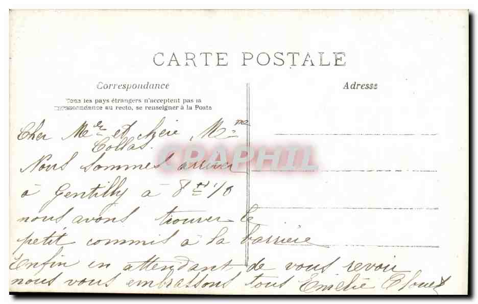 CPA Fantaisie Femme  — Verso